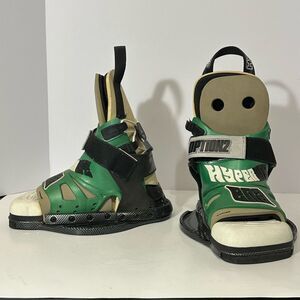 Hyperlite Wakeboard Bindings/ Boots option 2 Green | Size XS extra small